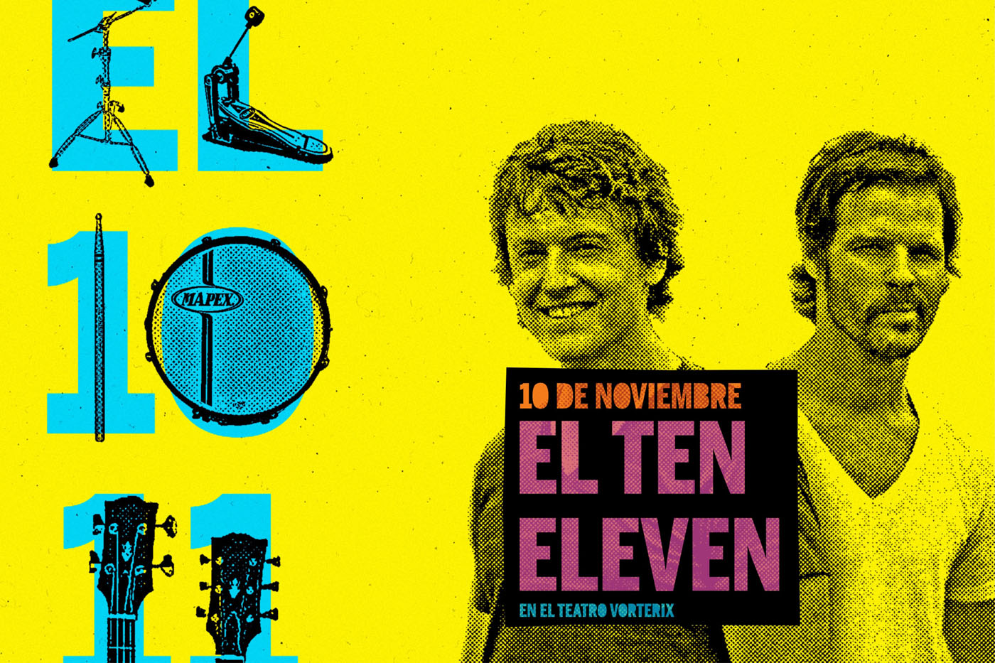 Dyptich Cover with El Ten Eleven Band Members.